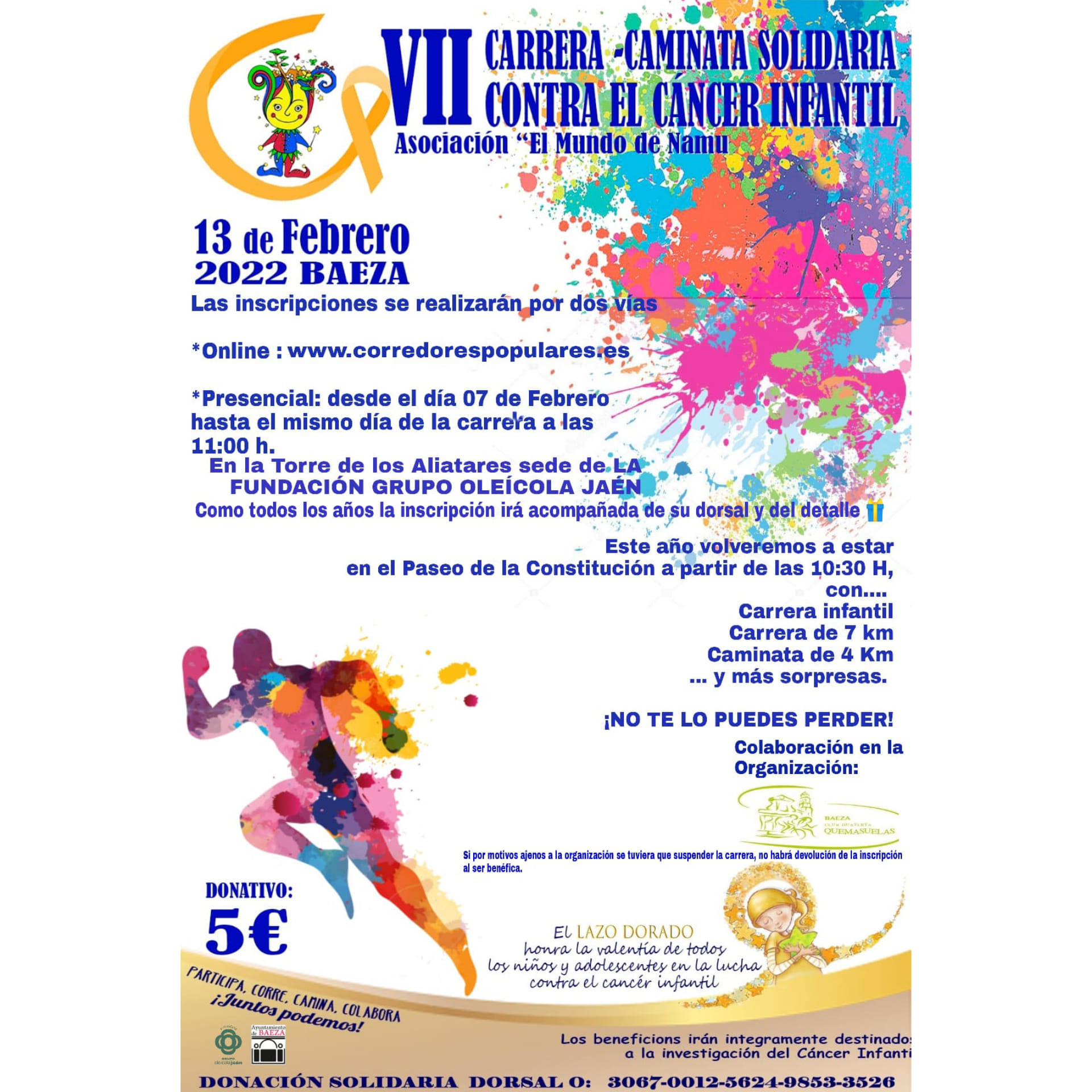 Carrera – Caminata Solidaria contra el Cáncer Infantil
