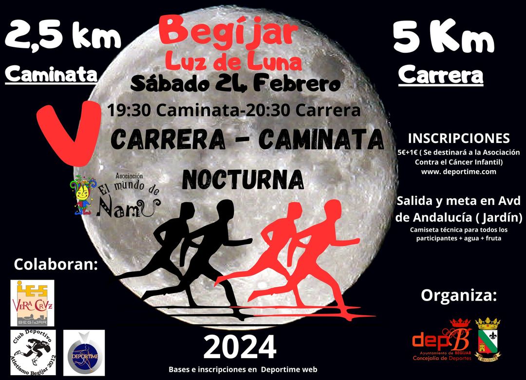 Carrera – Caminata Nocturna Begijar Luz de Luna