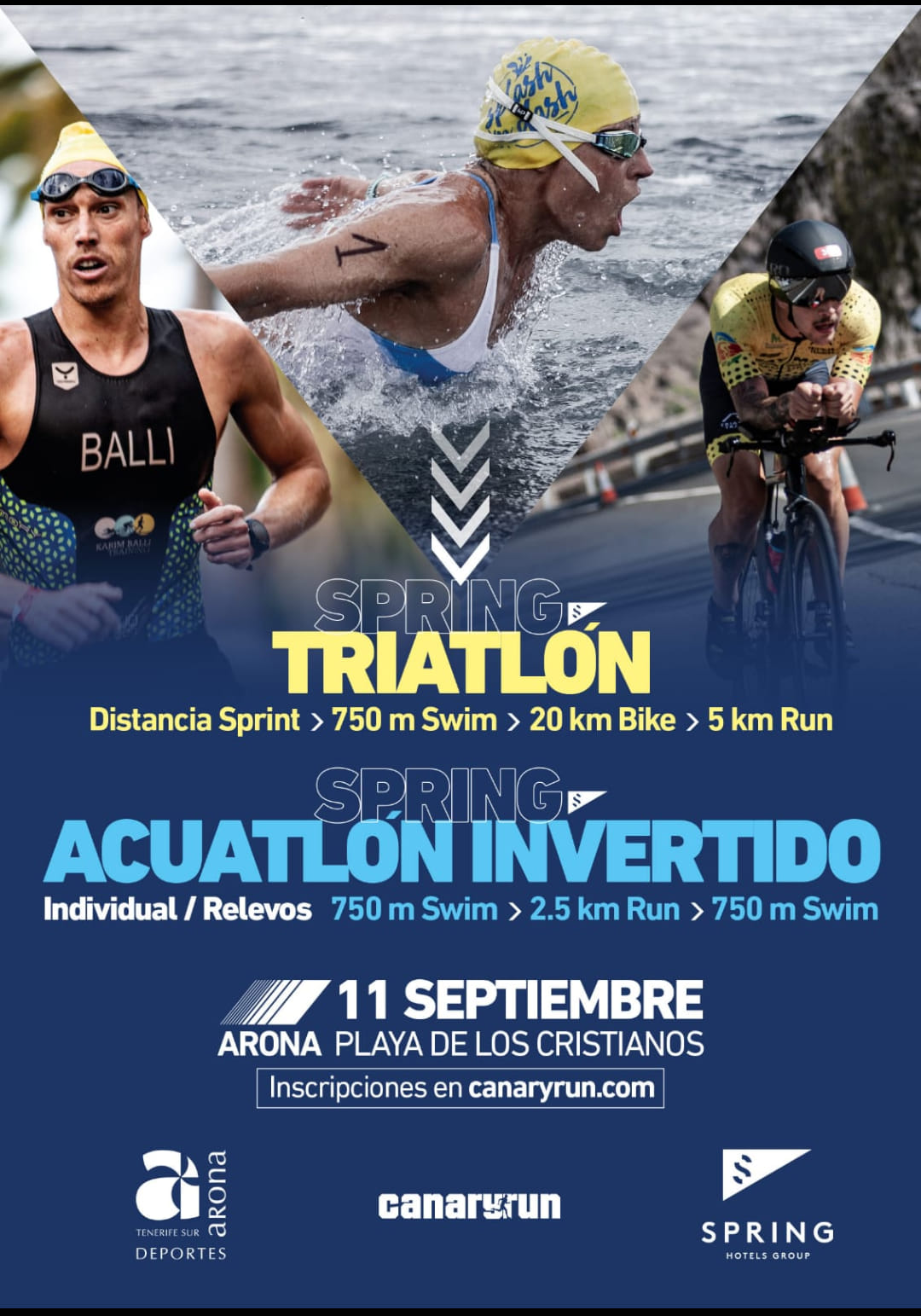 Triatlon Sprint – Acuatlón Invertido