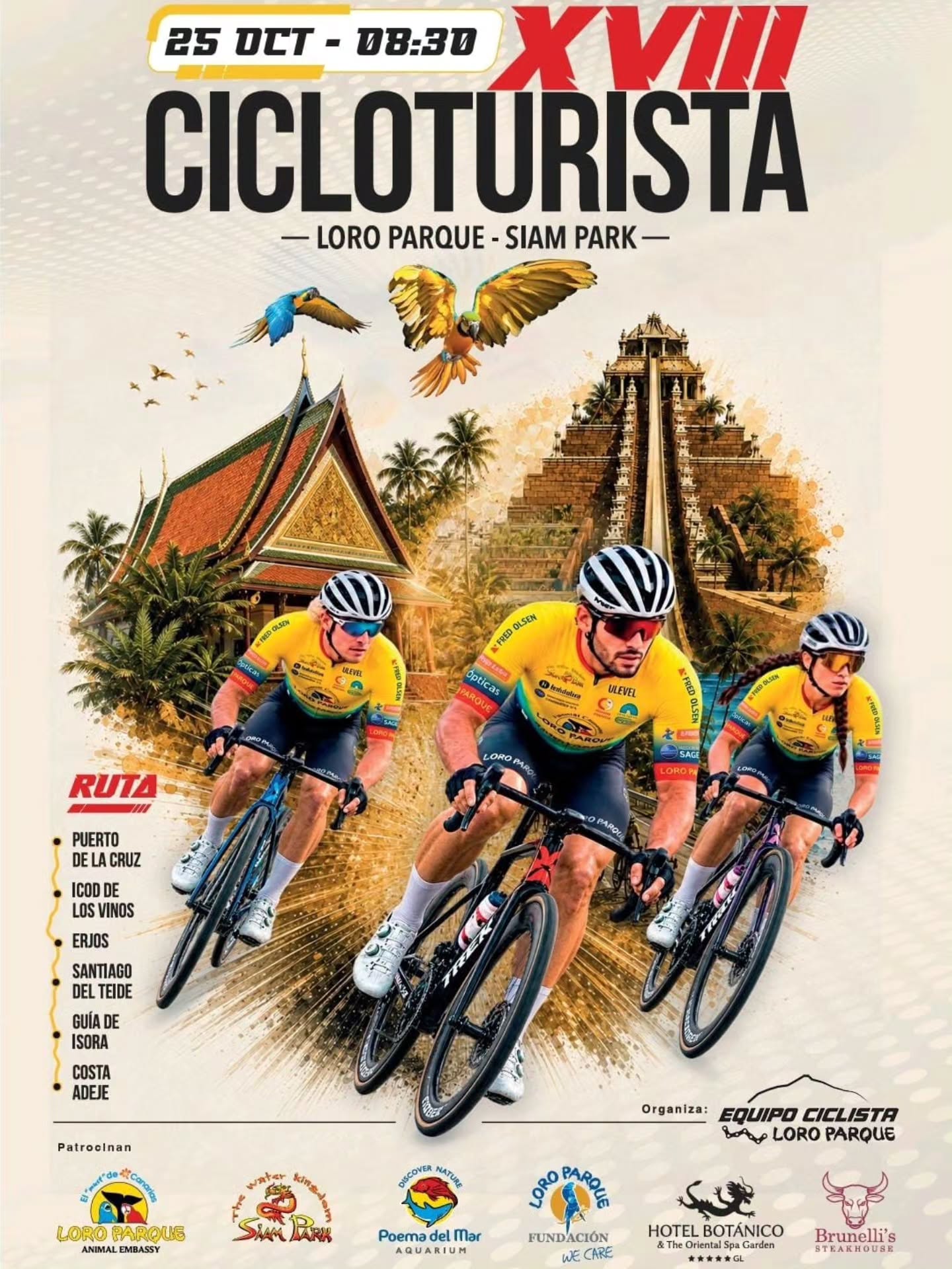 Cicloturista Loro Parque – Siam Park