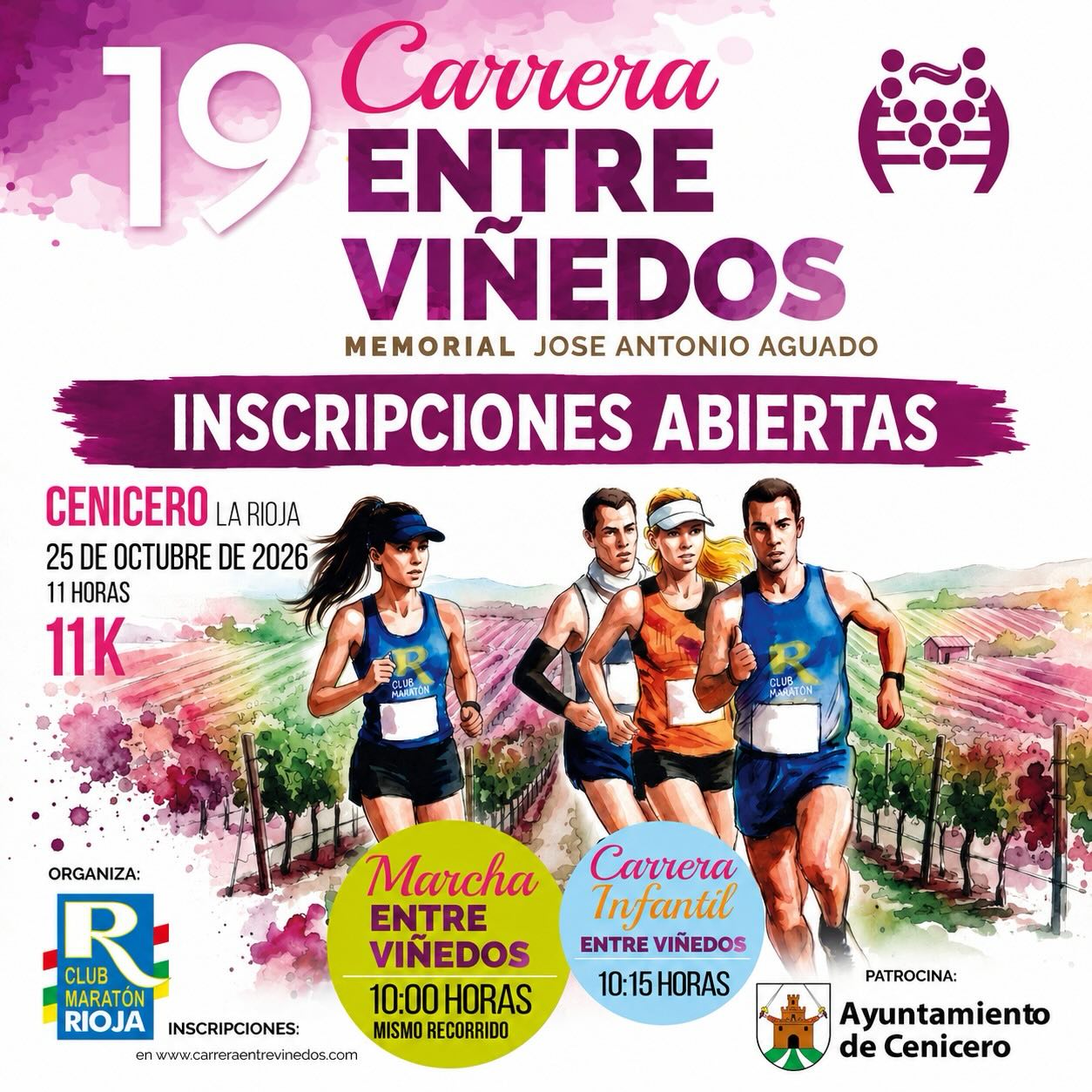 Carrera entre Viñedos