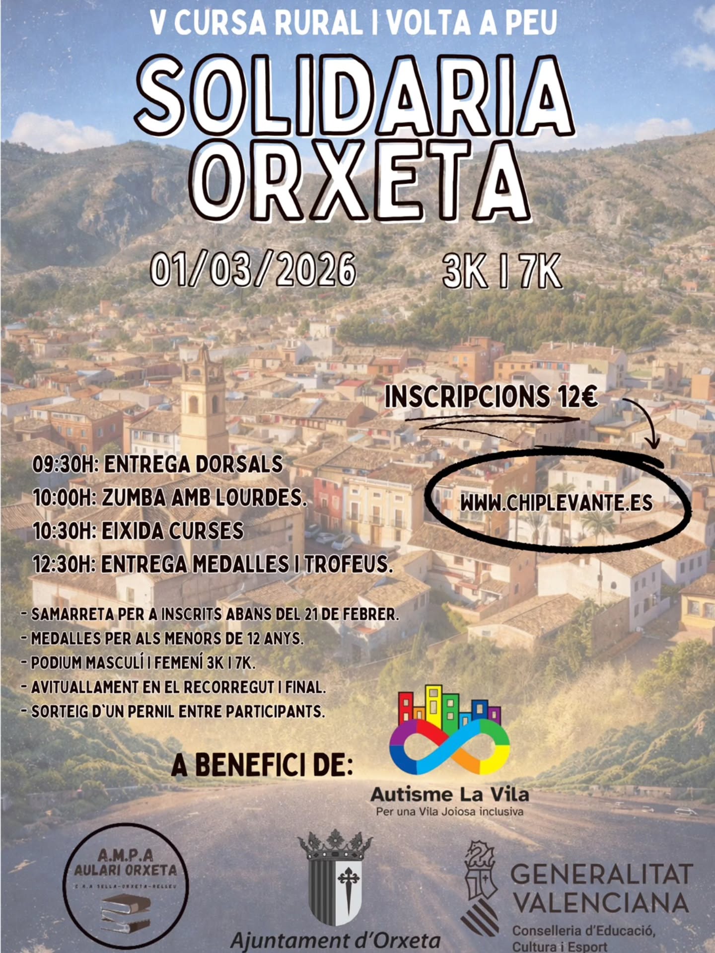Cursa Rural i Volta a Peu Solidaria Orxeta