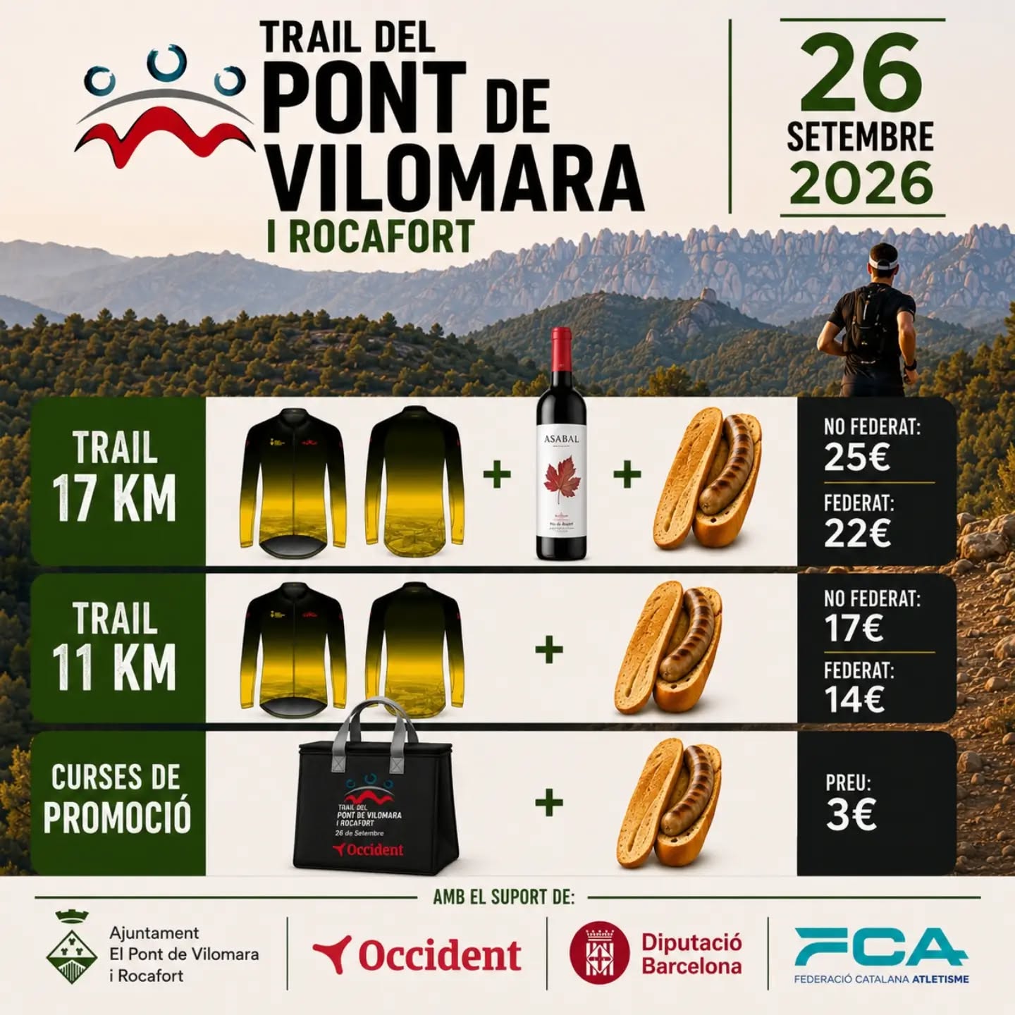 Trail del Pont de Vilomara i Rocafort